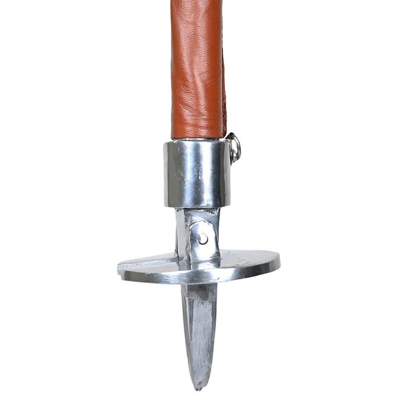 Best Walking Stick With Portable Leather Folding Seat Brown Venator Stool NEW - Picture 6 of 14